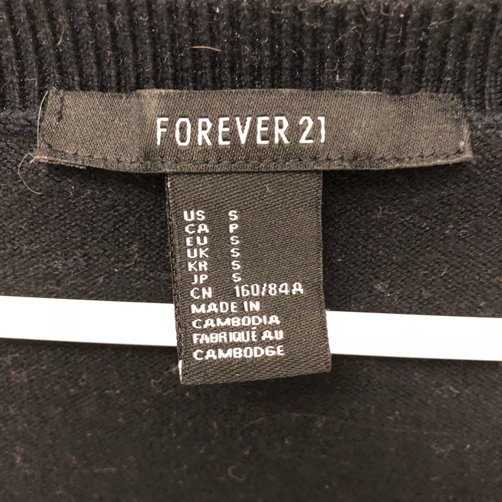 Black crew neck sweater - Picture 3 of 4